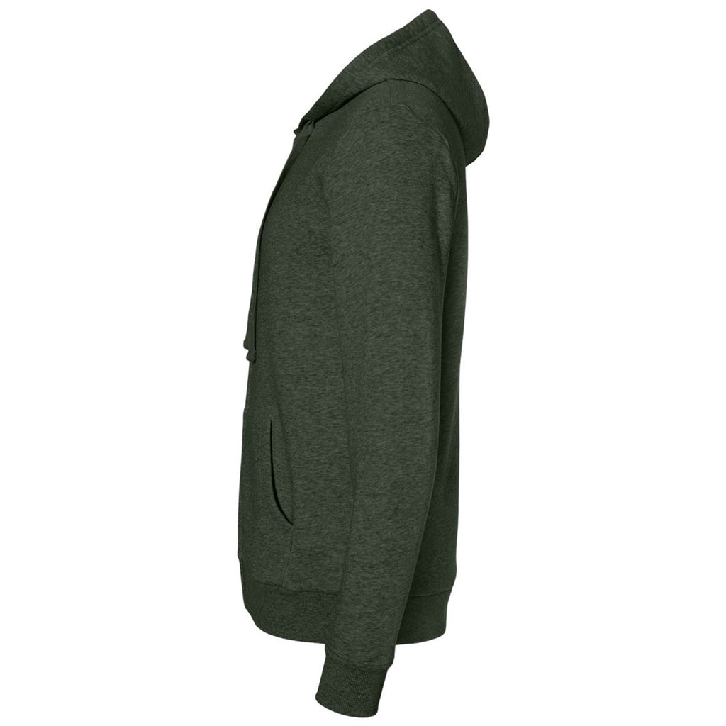 Alternative Apparel Men's Varsity Green Eco-Cozy Fleece Zip Hoodie