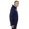 North End Men's Classic Navy Prospect Two-Layer Fleece Bonded Soft Shell Hooded Jacket