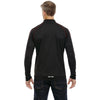 North End Men's Black/Classic Red Radar Half-Zip Performance Long-Sleeve Top