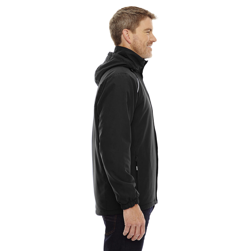 Core 365 Men's Black Brisk Insulated Jacket