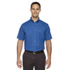 Core 365 Men's True Royal Optimum Short-Sleeve Twill Shirt