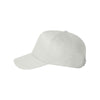 Valucap White Five-Panel Twill Cap