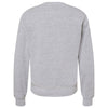 J. America Men's Grey Triblend Triblend Fleece Crewneck Sweatshirt