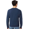 J. America Men's True Navy Triblend Triblend Fleece Crewneck Sweatshirt