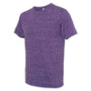 Jerzees Men's Purple Snow Heather Jersey Crew T-Shirt