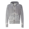 J. America Men's Cement Vintage Zen Fleece Full-Zip Hooded Sweatshirt