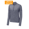 Nike Women's Navy Heather Dry Element 1/2-Zip Cover-Up