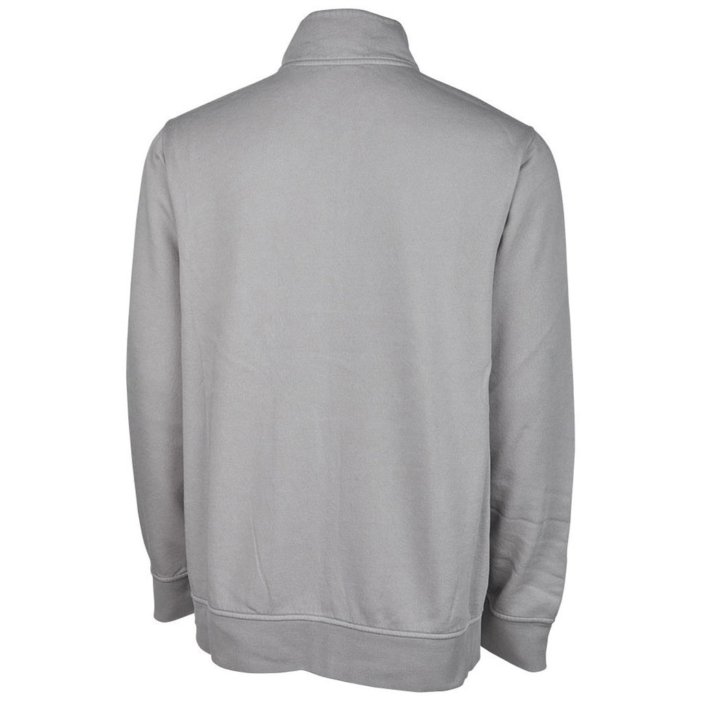 Charles River Men's Light Grey Clifton Full Zip Sweatshirt