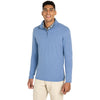 Charles River Men's Royal Blue Heathered Eco-Logic Stretch Quarter Zip