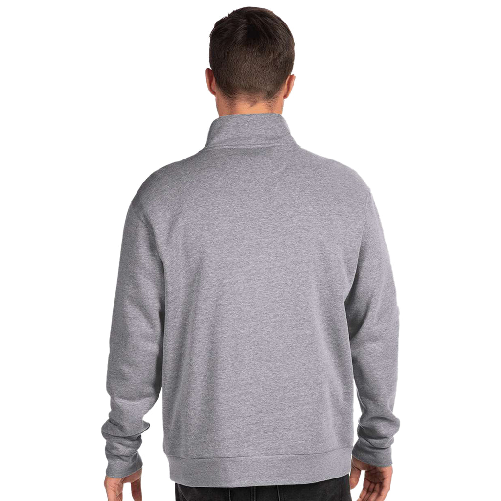 Next Level Unisex Heather Grey Santa Cruz Quarter-Zip Pullover