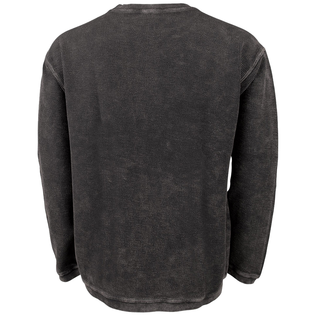 Charles River Men's Vintage Black Camden Crew Neck Sweatshirt