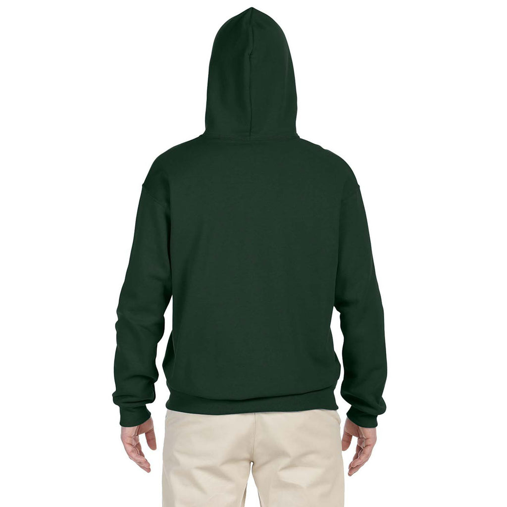 Jerzees Men's Forest Green 8 Oz. Nublend Fleece Pullover Hood