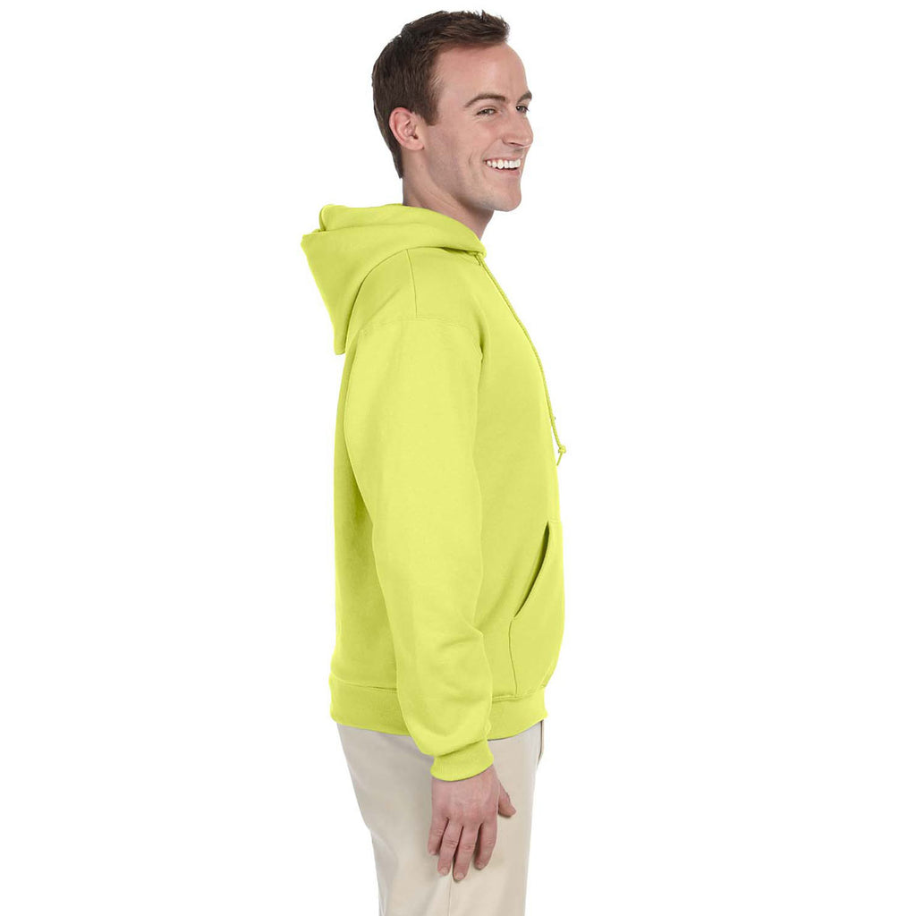 Jerzees Men's Safety Green 8 Oz. Nublend Fleece Pullover Hood