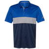 adidas Men's Collegiate Royal/Grey Three/Collegiate Navy Merch Block Sport Polo