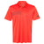 adidas Men's Blaze Orange/Black 3 Stripe Chest Polo