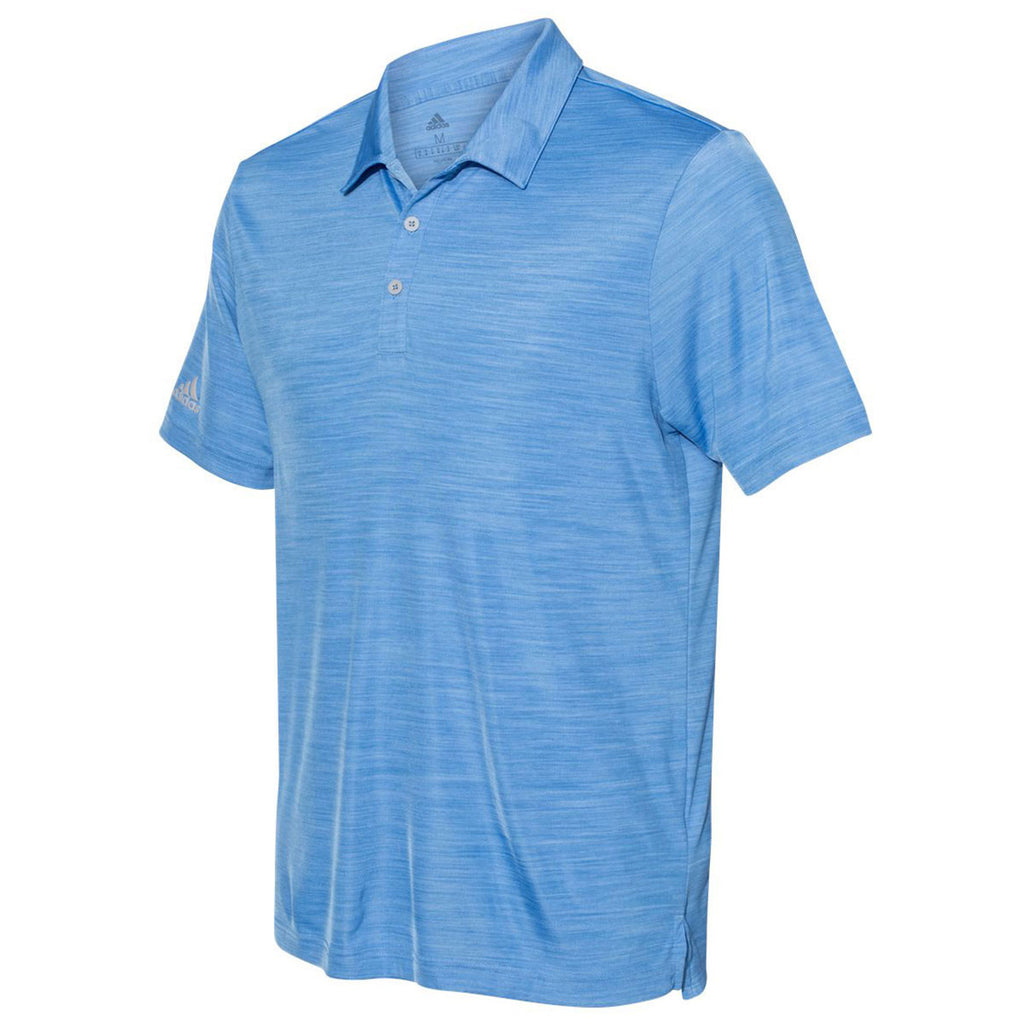 adidas Men's Lucky Blue Melange Sport Polo