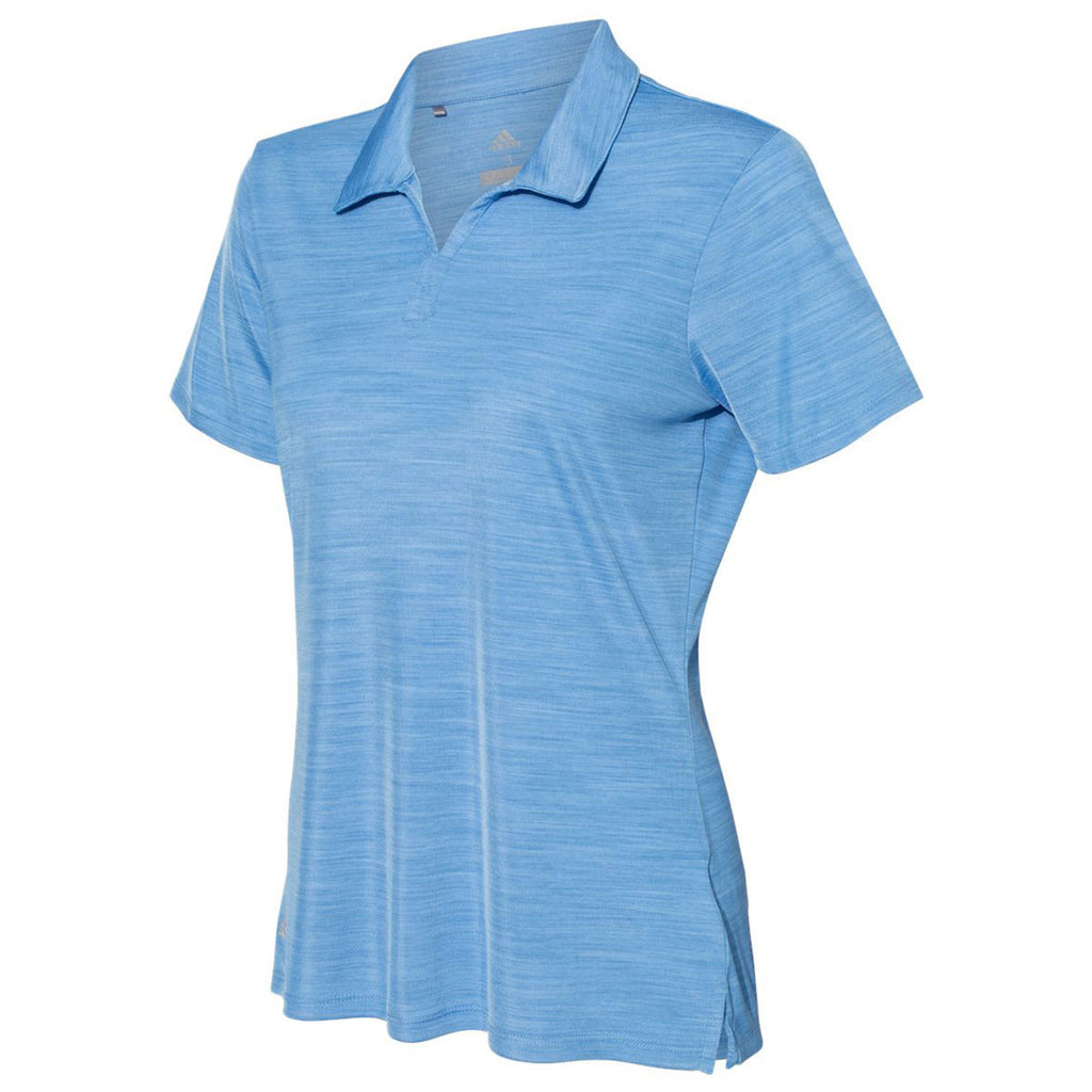 adidas Women's Lucky Blue Melange Sport Polo