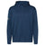 adidas Men's Collegiate Navy Textured Mix Media Hooded Sweatshirt