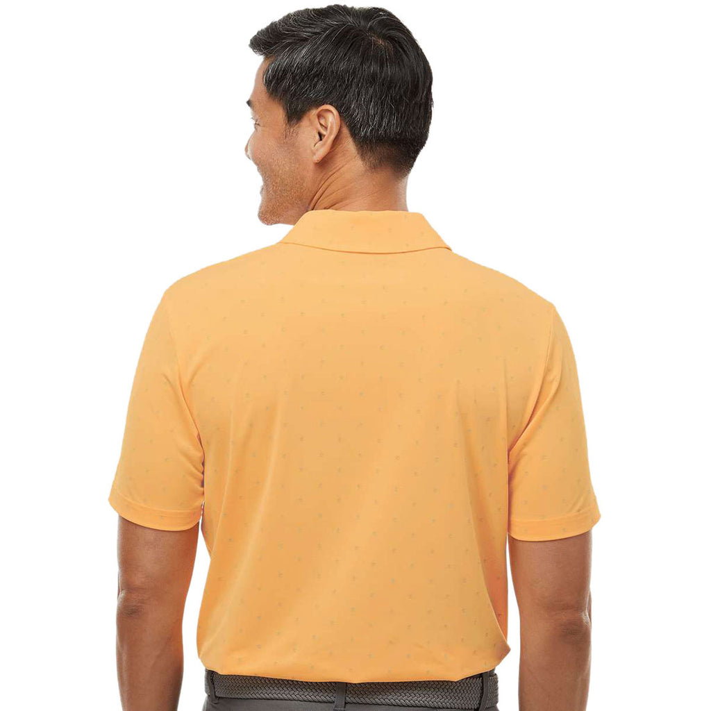 adidas Men's Acid Orange/Grey Two Pine Tree Polo