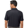 adidas Men's Black/Grey Three Pine Tree Polo