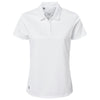 Adidas Women's White Micro Pique Polo