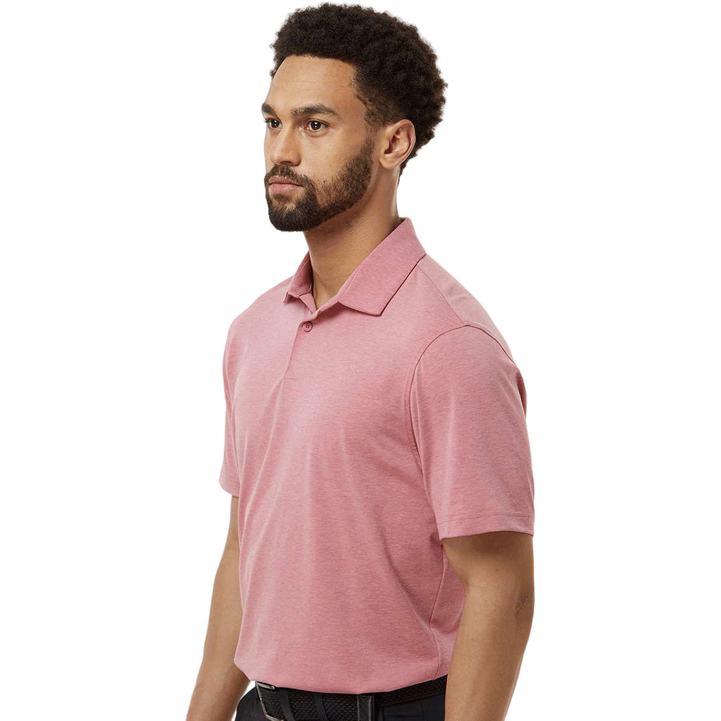 Adidas Men's Pink Strata Melange Blend Polo