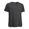 Expert Men's Dark Heather Charcoal Workman Short Sleeve Raglan Crew