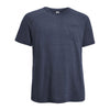 Expert Men's Dark Heather Navy Workman Short Sleeve Raglan Crew