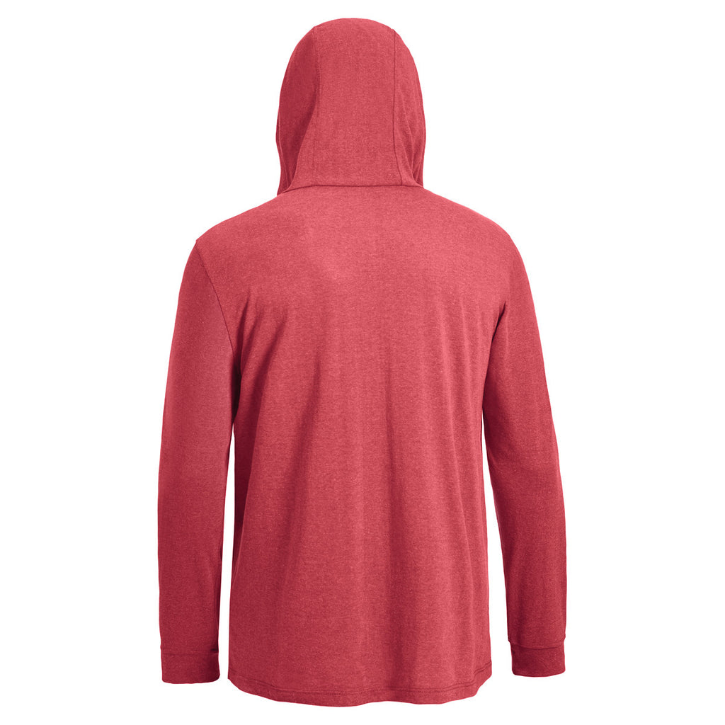 Expert Men's Dark Heather Red Soft Hoodie