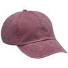 Adams Burgundy 6 Panel Low-Profile Washed Pigment-Dyed Cap