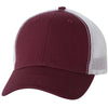 Sportsman Maroon/White The Duke Washed Trucker Cap