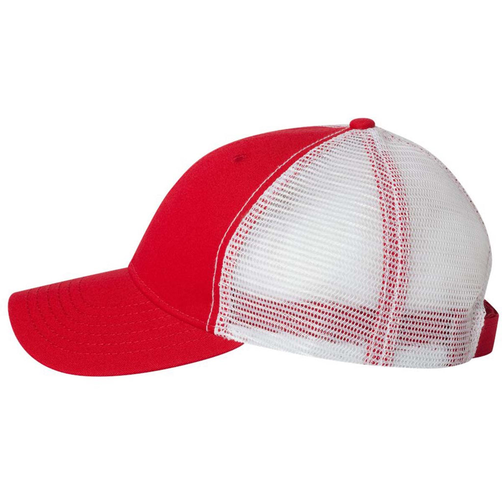 Sportsman Red/White The Duke Washed Trucker Cap