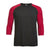 Expert Men's Black/Red 3/4 Raglan Sleeve Outfitter Crew