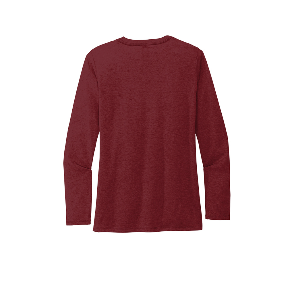 Allmade Women's Vino Red Tri-Blend Long Sleeve Tee