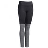 Expert Women's Black/Heather Charcoal Heather Blocked Legging