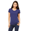 Bella + Canvas Women's Navy Triblend Short-Sleeve T-Shirt