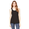 Bella + Canvas Women's Black Flowy Racerback Tank