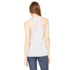 Bella + Canvas Women's White Marble Flowy Racerback Tank