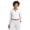 Brooks Brothers Women's White Wrinkle-Free Stretch Pinpoint Shirt