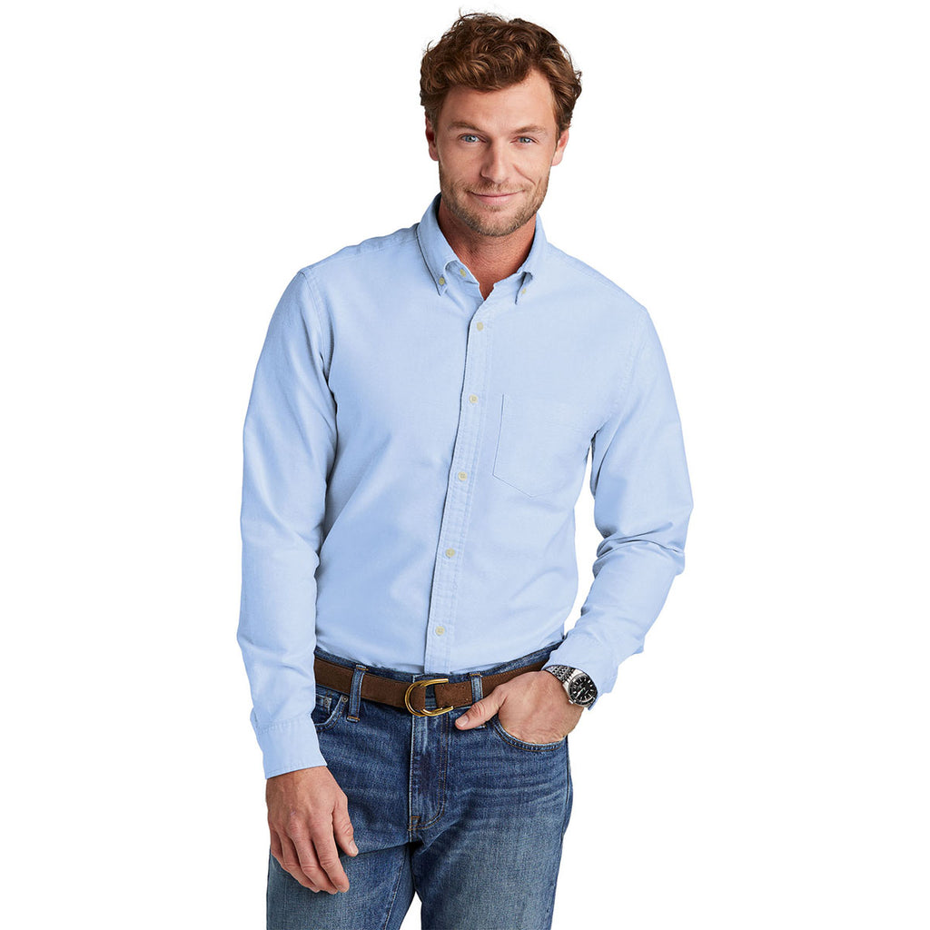 Brooks Brothers Men's Newport Blue Casual Oxford Cloth Shirt