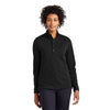 Brooks Brothers Women's Black Heather Mid-Layer Stretch Half Zip