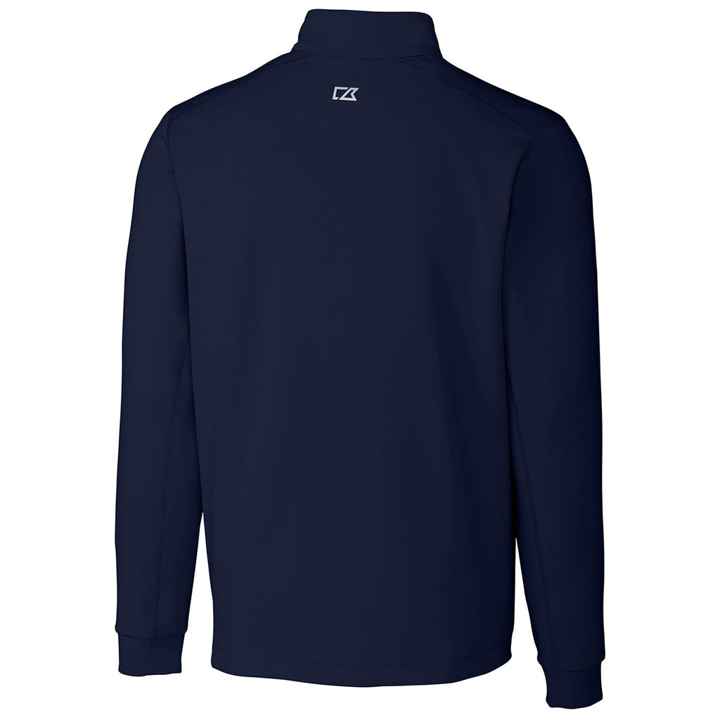 Cutter & Buck Men's Liberty Navy Tall DryTec Traverse Half-Zip