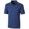 Cutter & Buck Men's Tour Blue Tall Forge Polo Pencil Stripe