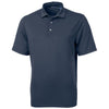 Cutter & Buck Men's Navy Blue Virtue Eco Pique Recycled Tall Polo