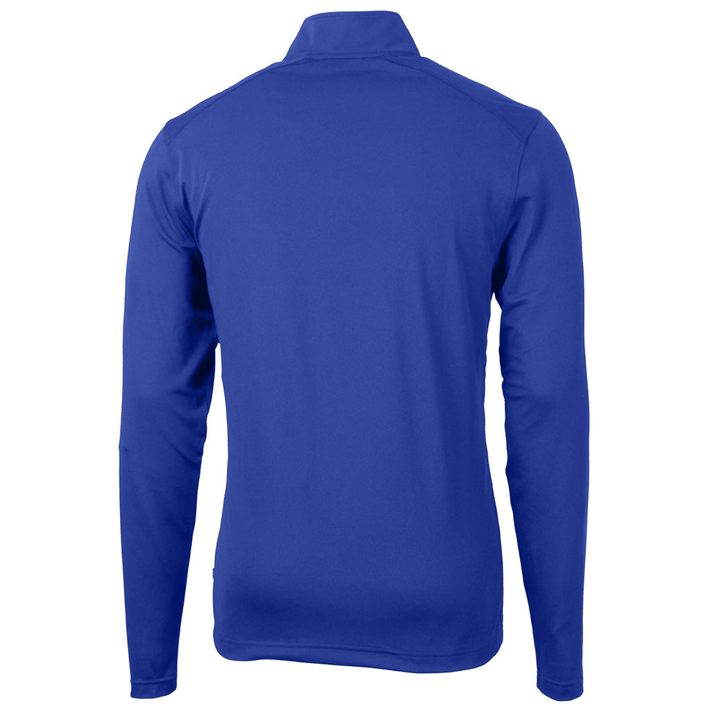 Cutter & Buck Men's Tour Blue Virtue Eco Pique Recycled Tall Quarter Zip