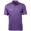 Cutter & Buck Men's College Purple Pike Banner Print Stretch Tall Polo