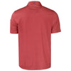 Cutter & Buck Men's Cardinal Red Pike Eco Tonal Geo Print Stretch Recycled Tall Polo