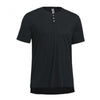 Expert Men's Black Siro Short Sleeve Henley