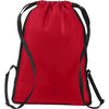 Port Authority True Red/Black Zip-It Cinch Pack