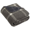 Port Authority Marshmallow/Grey Window Pane Double-Sided Sherpa/Plush Blanket